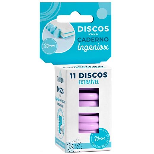 DISCO CARCHIVO PARA BLOC INGENIOX MALVA CAJA DE 11