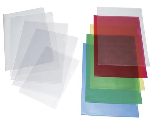 DOSIER ANGULO RECTO GRAFOPLAS PVC 150µ A4 CRISTAL PAQUETE de 100