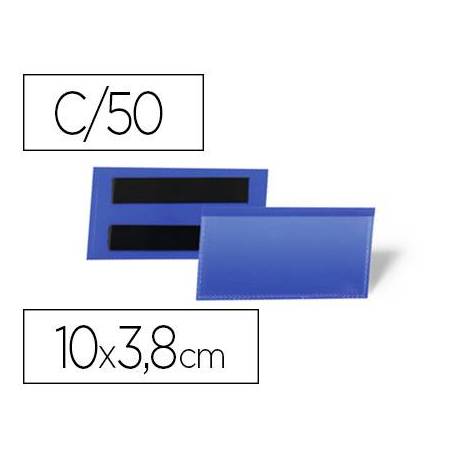 FUNDA DURABLE MAGNETICA 38x100 AZUL PACK DE 50