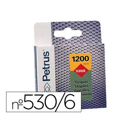GRAPAS PETRUS CLAVADORA 530/ 6 mm. COBREADAS caja de 1200