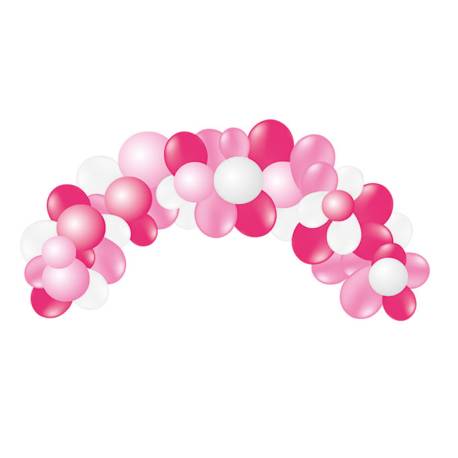 GUIRNALDA VIVALLOONS COLORES PASTEL ROSA