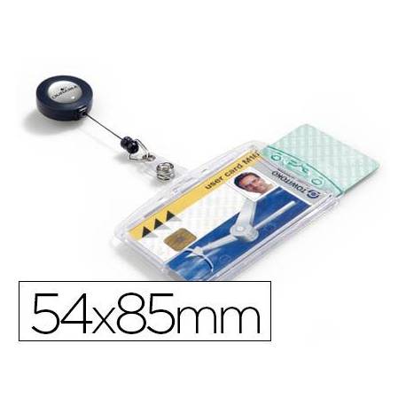 IDENTIFICADOR DURABLE CON CORDON EXTENSIBLE PARA DOS TARJETAS PAQUETE DE 10