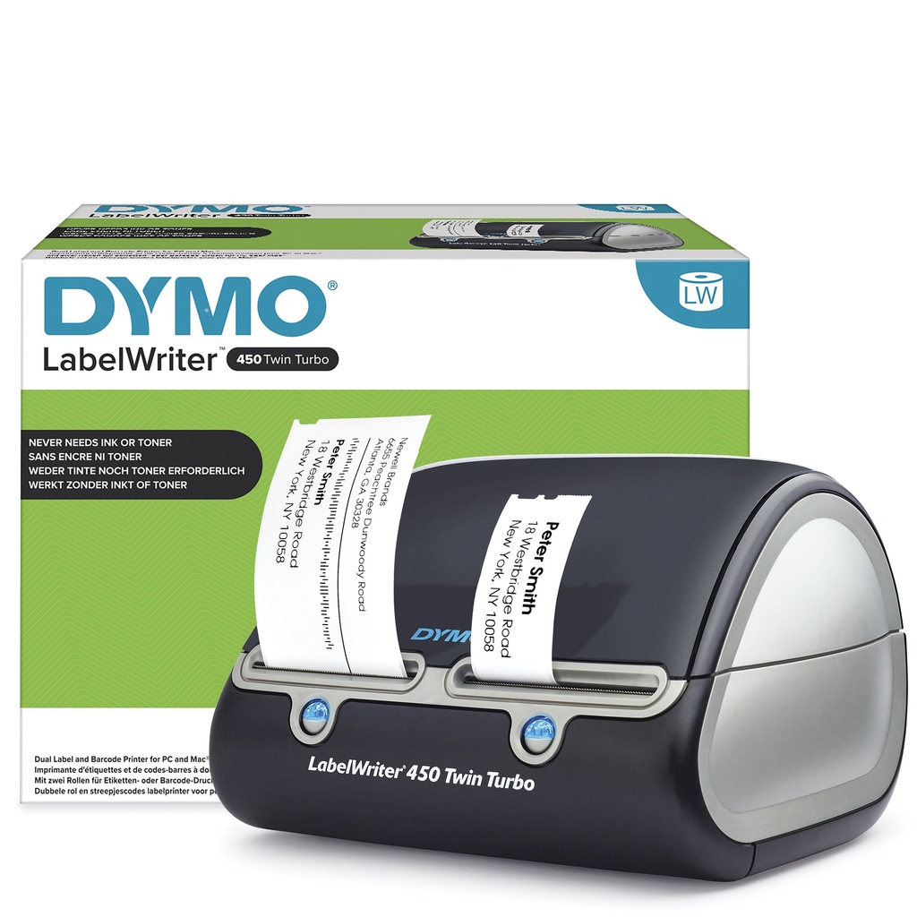 IMPRESORA de ETIQUETAS DYMO LABEL WRITER 450 TWIN TURBO