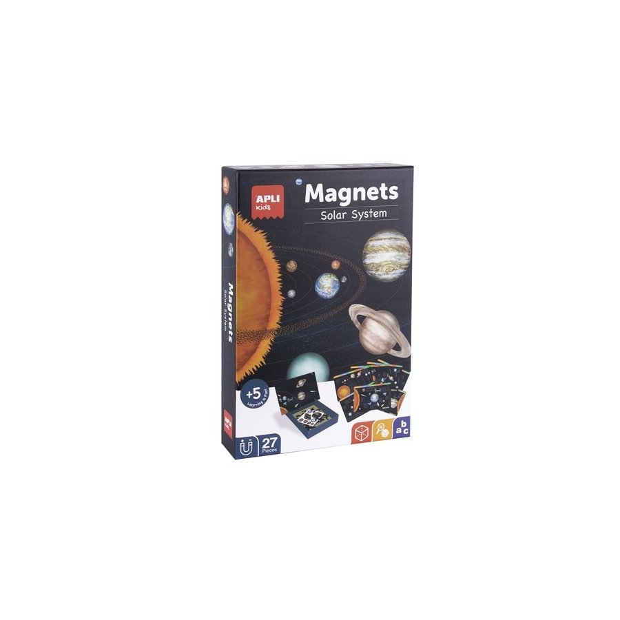 JUEGO APLI KIDS MAGNETICO SISTEMA SOLAR 27 PIEZAS (+5 años)