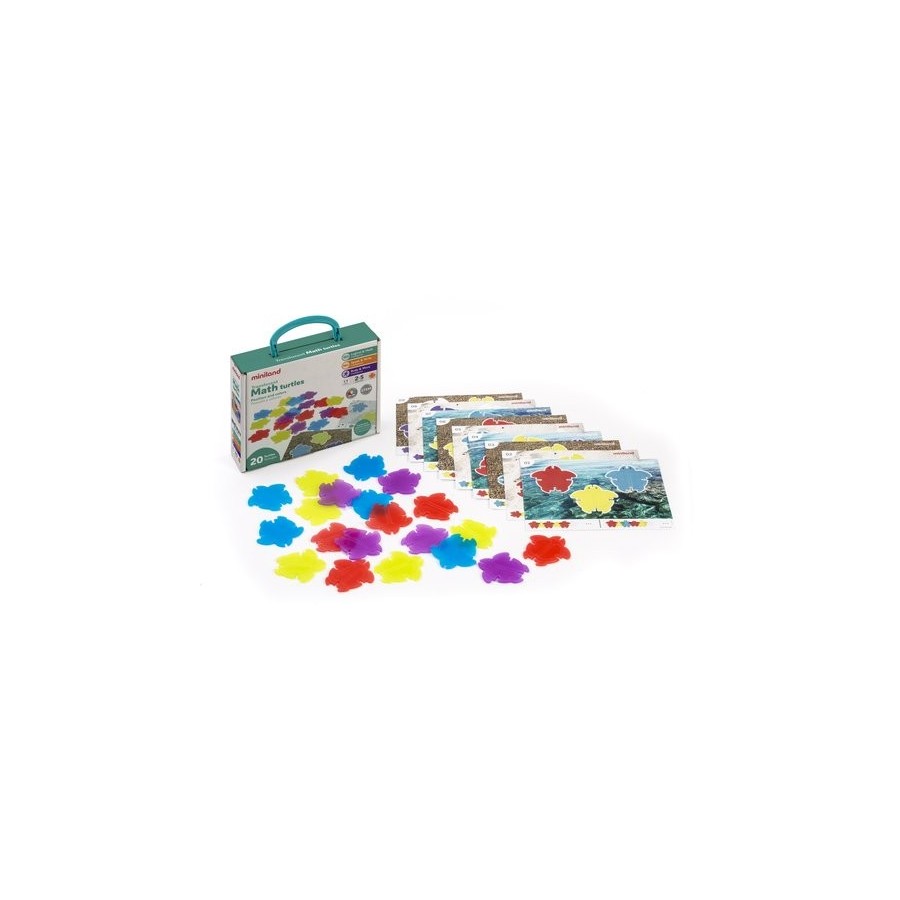 JUEGO EDUCAT.MINILAND TRANSLUCENT MATH TURTLES  (2-5 AÑOS)