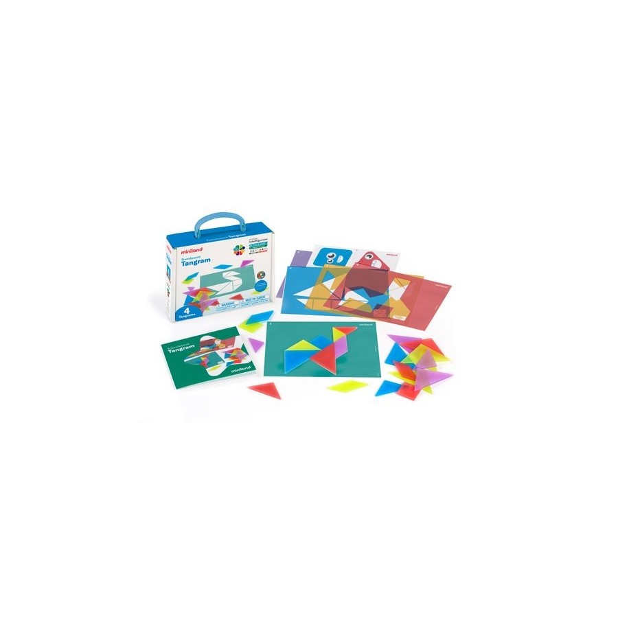 JUEGO EDUCAT.MINILAND TRANSLUCENT TANGRAM (3-6 AÑOS)