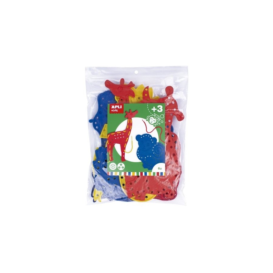 JUEGO EDUCATIVO APLI KIDS COSEDORES ANIMALES BOLSA DE 6 UD.