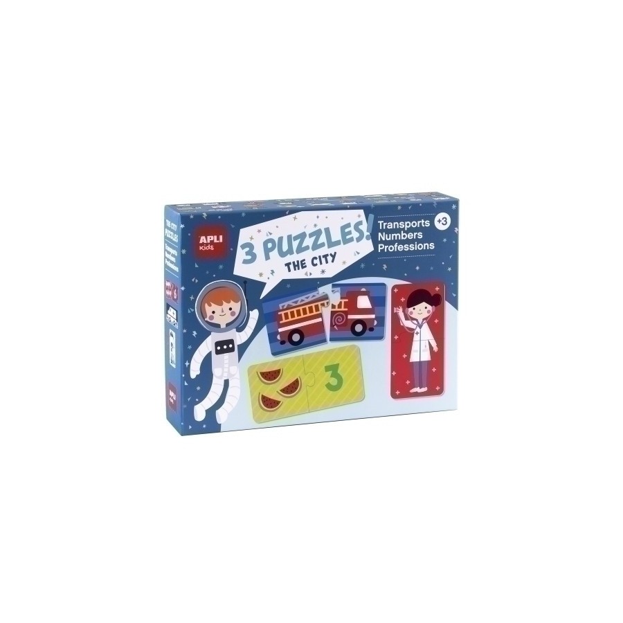 JUEGO EDUCATIVO APLI KIDS TRANSPORTE, NUMEROS Y PROFESIONES (3 EN 1) IN THE CITY