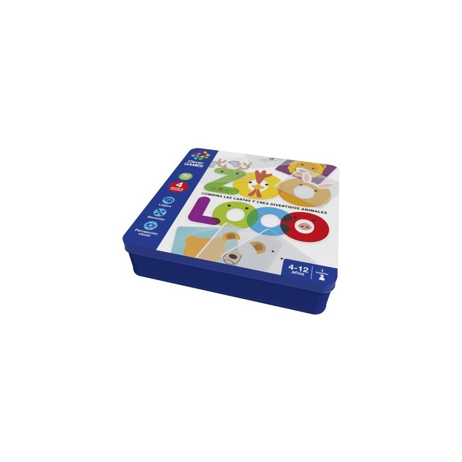 JUEGO IMAGILAND INTELIGENTES ZOOLOCO CAJA METALICA