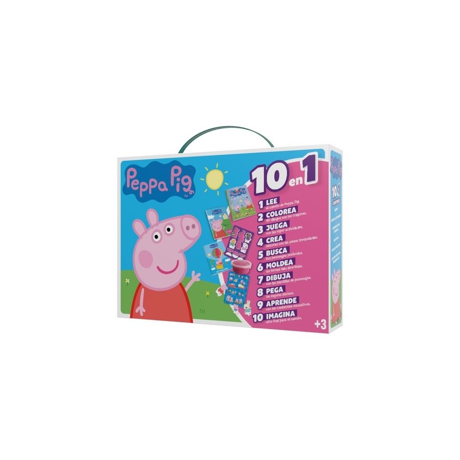 JUEGO IMAGILAND MALETIN 10 EN 1 PEPPA PIG