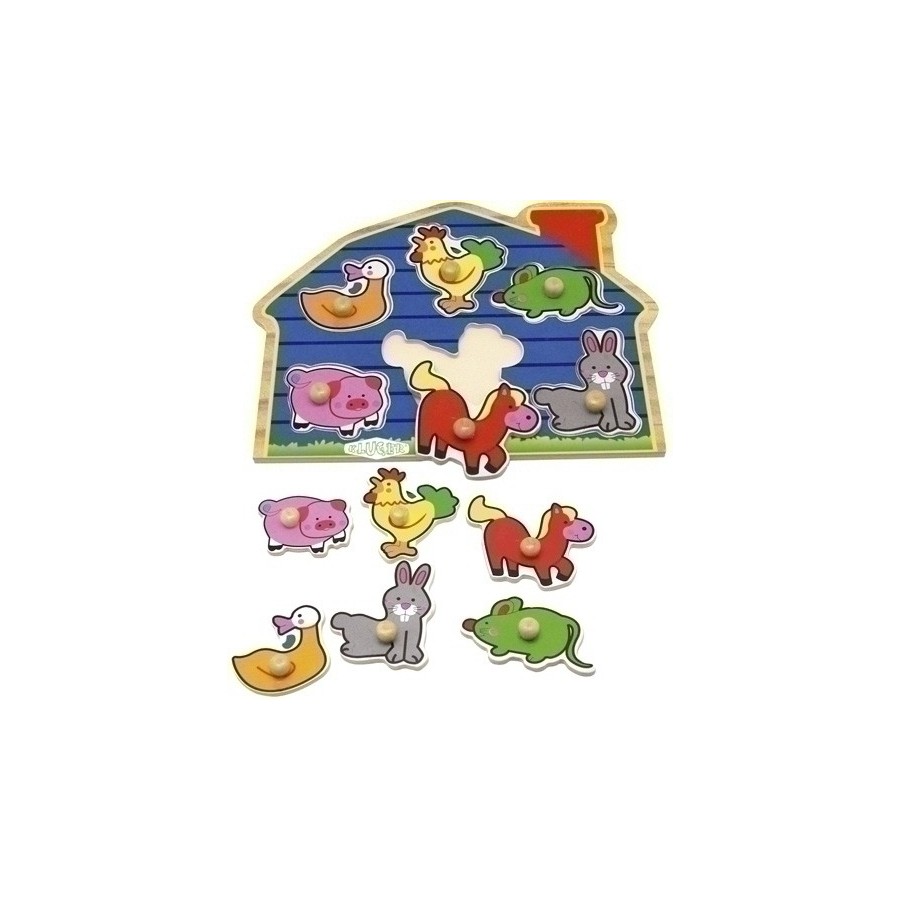 JUEGO KLUGER ENSARTE 6 PIEZAS ANIMALES DOMESTICOS