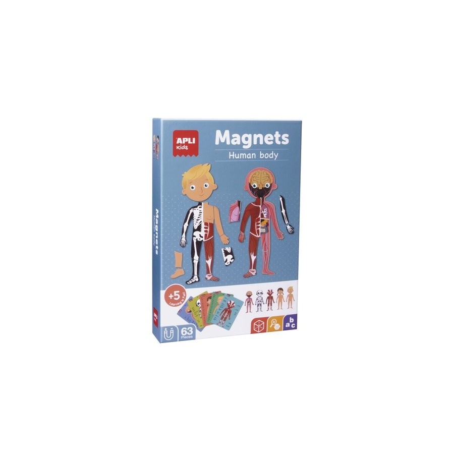 JUEGO MAGNETICO APLI CUERPO HUMANO 63 PIEZAS
