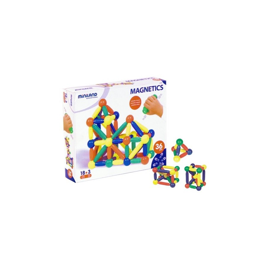 JUEGO MINILAND 36 PIEZAS MAGNETICAS