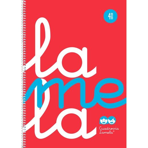 LAMELA BLOC tapa POLIPROPILENO Fº 80h CUADROVIA 4 mm ROJO