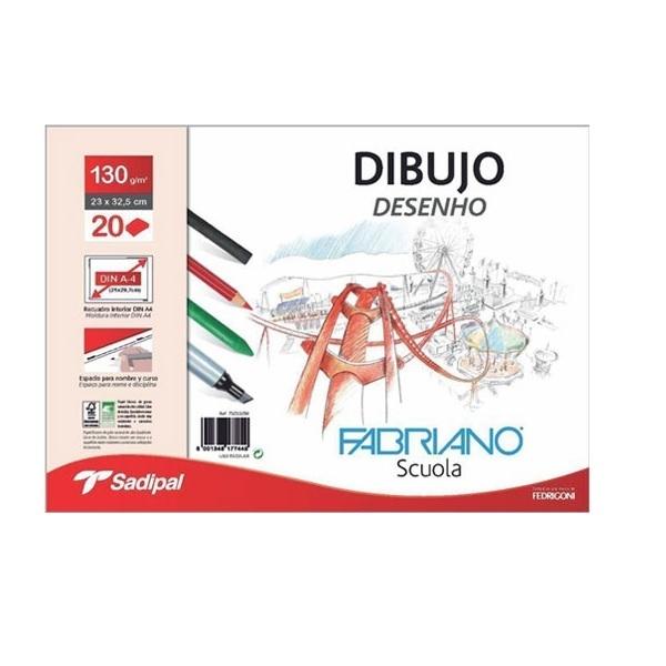 LAMINAS DIBUJO FABRIANO 24X32 C/R BOLSA DE 10
