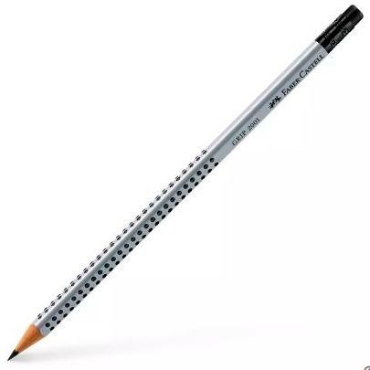 LAPIZ de GRAFITO FABER-CASTELL GRIP 2001 CON GOMA HB
