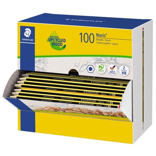 LAPIZ de GRAFITO STAEDTLER 120 NORIS 2(HB) EXPOSITOR de 100