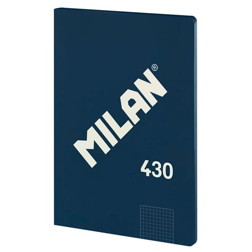 LIBRETA MILAN 430 serie 1918 A4 48h CUADRIC.5x5 95g AZUL