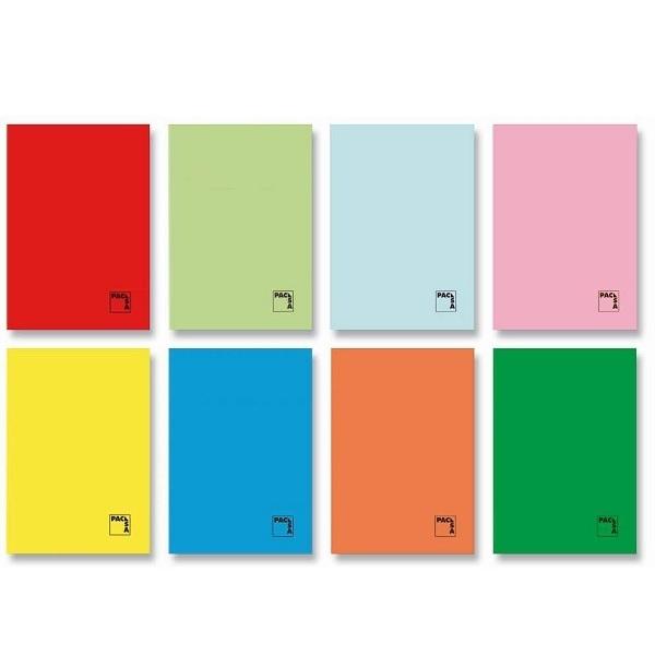 LIBRETA PACSA ESCOLAR GOFRADA A4 48h 70g CUADRIC.4x4 SURTIDO (7 col.)