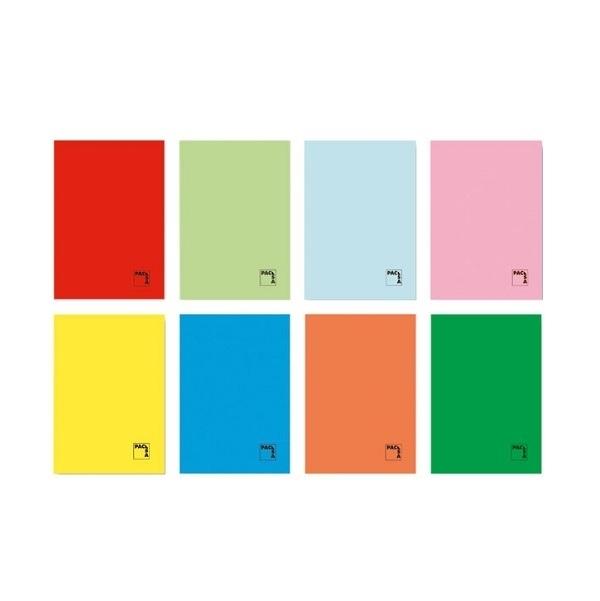 LIBRETA PACSA ESCOLAR GOFRADA A5+ 48h 70g PAUTA 2,5 SURTIDO (7 col.)