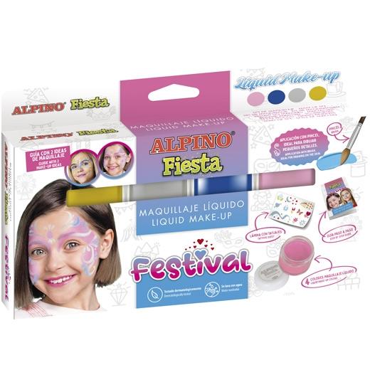 MAQUILLAJE ALPINO FIESTA LIQUID MAKE-UP FESTIVAL (4 COLORES x 10gr.)