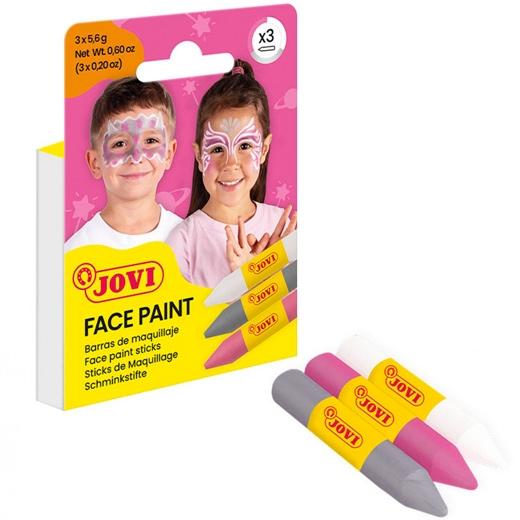 MAQUILLAJE JOVI BARRA FACE PAINT FANTASY ESTUCHE de 3
