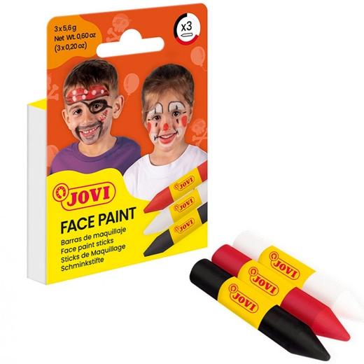 MAQUILLAJE JOVI BARRA FACE PAINT SCARY ESTUCHE de 3