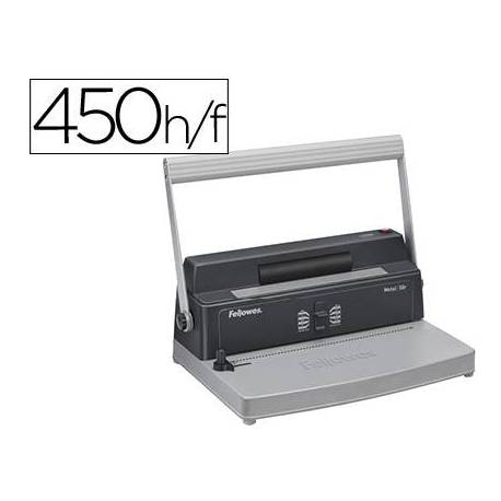 MAQUINA ENCUADERNAR FELLOWES ESPIRAL METALICO ESP50-R
