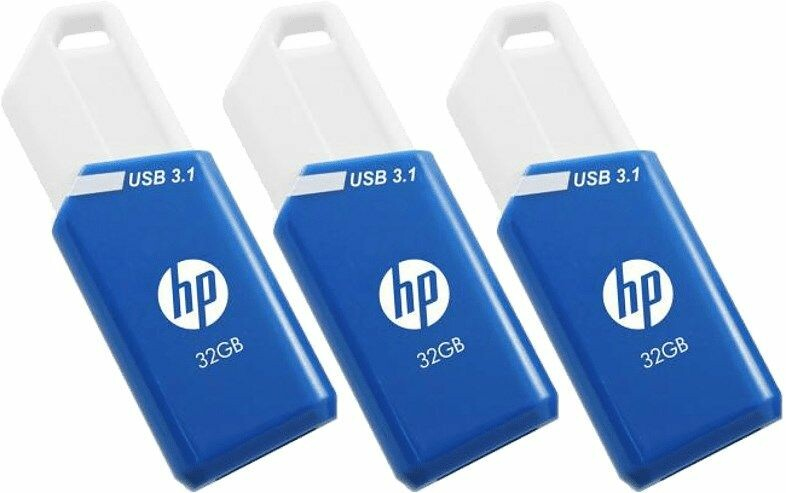 MEMORIA USB 32GB HP X755W 3,1 AZUL PACK DE 3 (Incluye Canon LPI de 0,72 €)