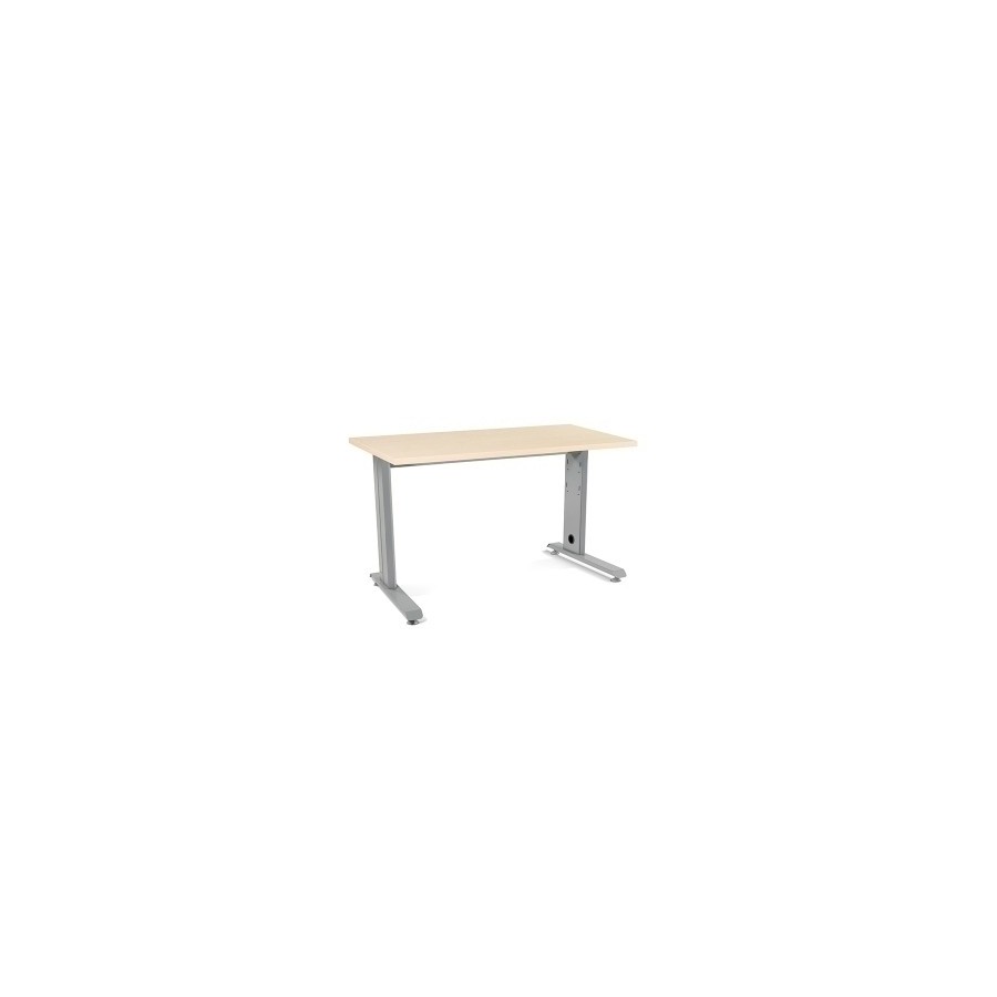 MESA ROCADA METAL 120x60 ESTRUCTURA ALUMINIO TABLERO ABATIBLE HAYA