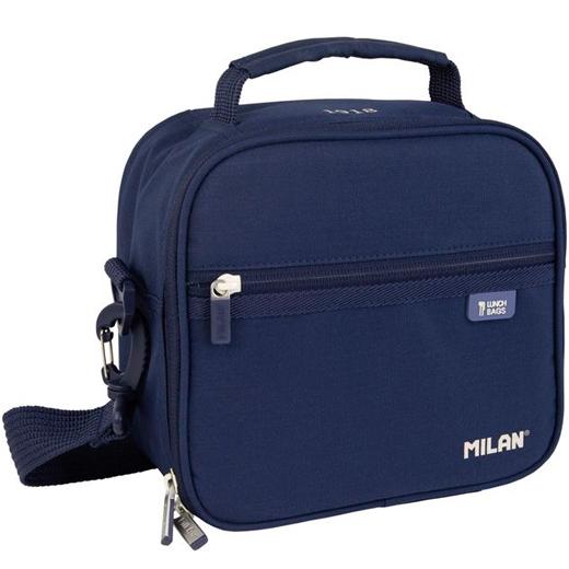 MILAN 2026 (ENERO)-430 SINCE 1918 BOLSA ISOTERMICA PORTA ALIMENTOS (3,5 litros) CON 3 RECIPIENTES AZUL MARINO