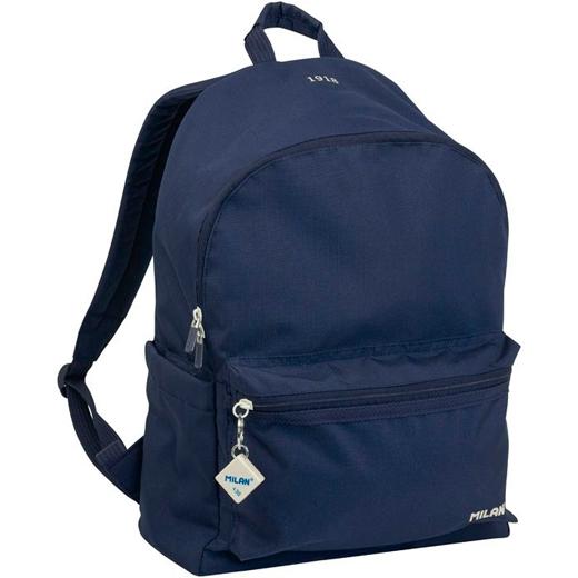 MILAN 2026 (ENERO)-430 SINCE 1918 MOCHILA URBANA CLASICA 2 CREMALLERAS (22 litros) AZUL MARINO