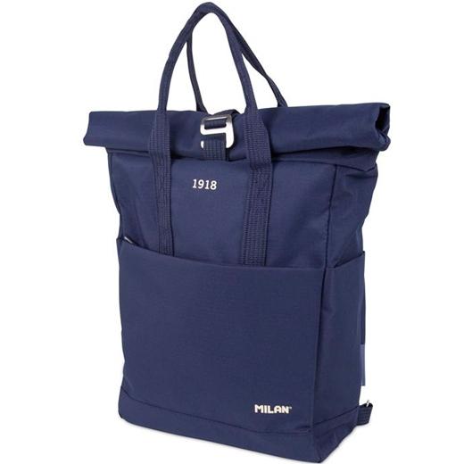 MILAN 2026 (ENERO)-430 SINCE 1918 MOCHILA URBANA CON CIERRE SUPERIOR ENROLLABLE (10 litros) AZUL MARINO