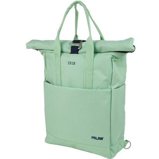 MILAN 2026 (ENERO)-430 SINCE 1918 MOCHILA URBANA CON CIERRE SUPERIOR ENROLLABLE (10 litros) VERDE