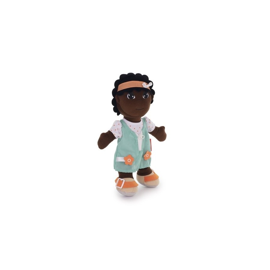 MUÑECO BLANDO MINILAND ABROCHES DIVERSITY AFRICANO (2-6 AÑOS)