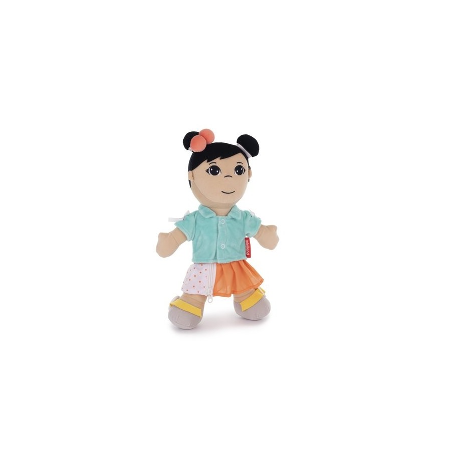 MUÑECO BLANDO MINILAND ABROCHES DIVERSITY ASIATICO (2-6 AÑOS)