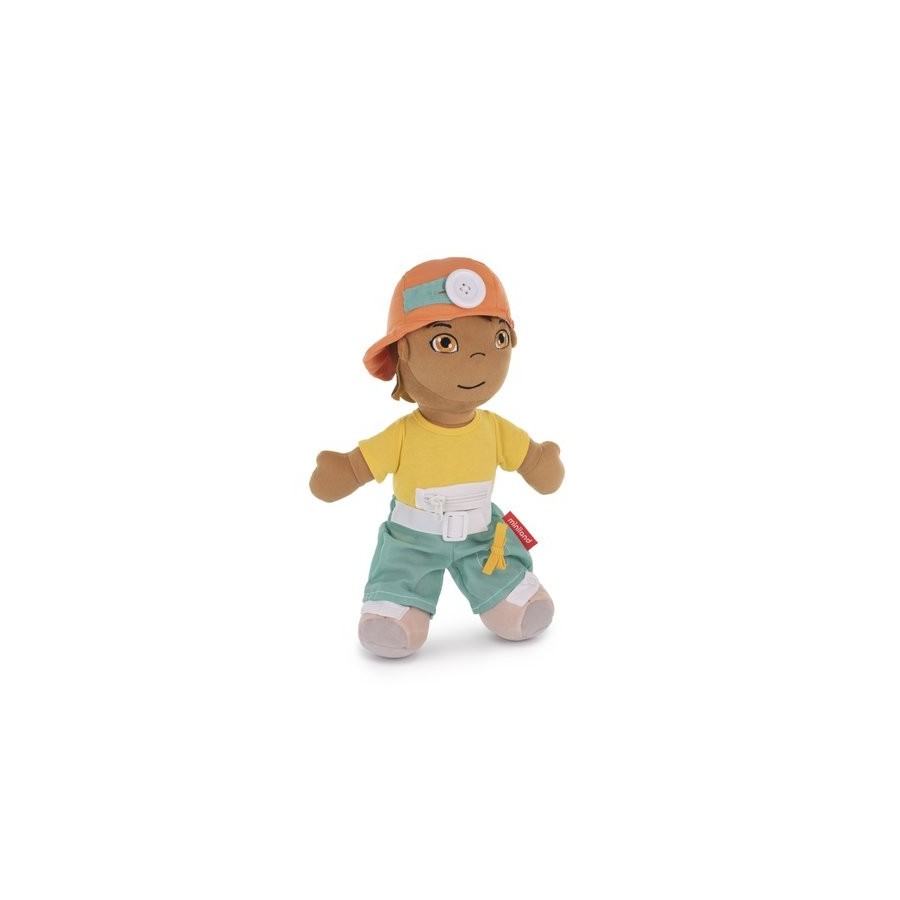 MUÑECO BLANDO MINILAND ABROCHES DIVERSITY LATINO (2-6 AÑOS)