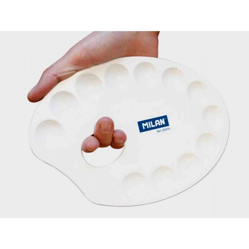PALETA MILAN DE PLASTICO OVALADA 20x14 CM