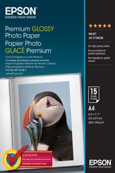 PAPEL EPSON GLOSSY PHOTO A4 255 Gr. 15 Hj.