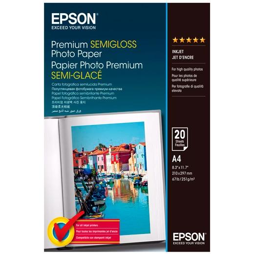 PAPEL INKJET EPSON FOTO A4 251g 20h SEMIGLOSSY