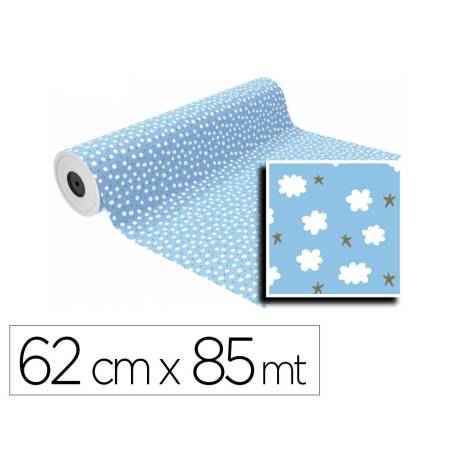 PAPEL de REGALO BOBINA BASIKA 62 cm x 80 m (4 Kg aprox.) INFANTIL (IN1903-A 62 CM)