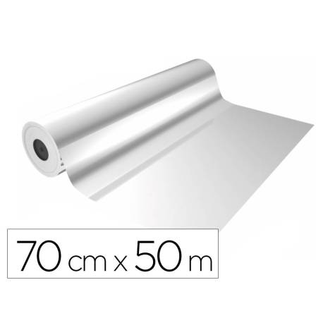 PAPEL de REGALO PP BOBINA BASIKA 70 cm x 50 m (1,10 Kg aprox.) TRANSPARENTE (70 CM)