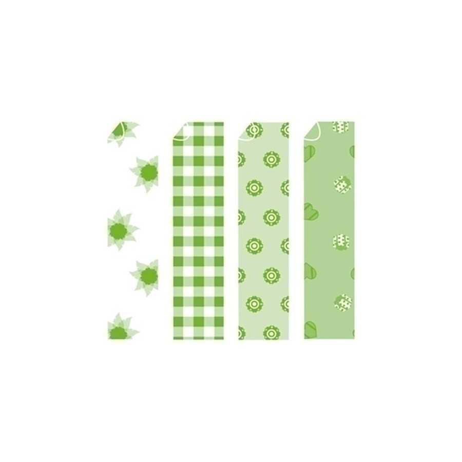 PAPEL para ORIGAMI NIEFENVER 20x20 cm. VERDE-3 SOBRE de 20 hojas