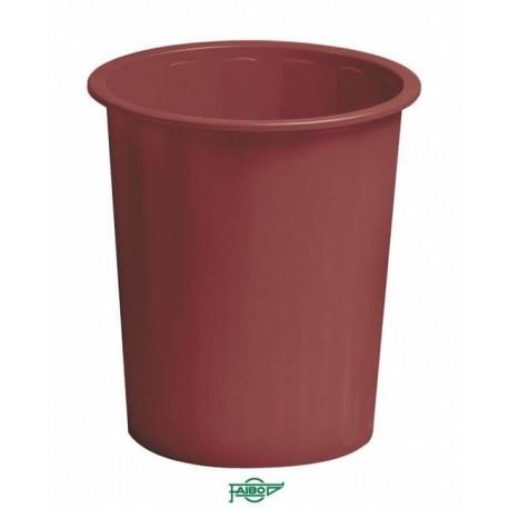 PAPELERA PLASTICO CERRADA FAIBO 14 L BURDEOS