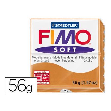 PASTA MODELAR FIMO SOFT COGNAC 57 GR.