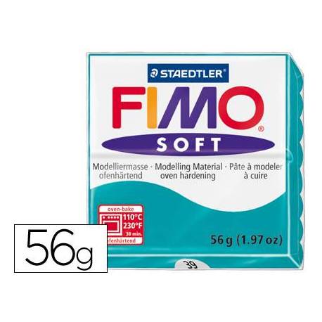 PASTA MODELAR FIMO SOFT VERDE MENTA 57 GR.