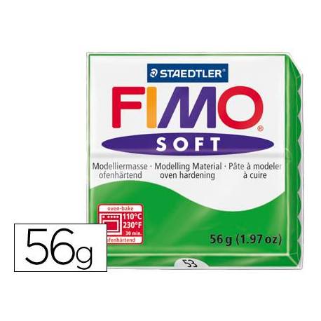 PASTA MODELAR FIMO SOFT VERDE TROPICAL 57 GR.