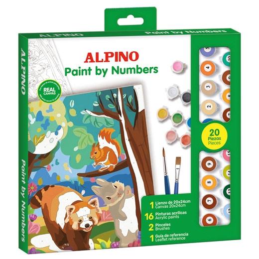PINTURA ACRILICA ALPINO PINTA POR NUMEROS FOREST
