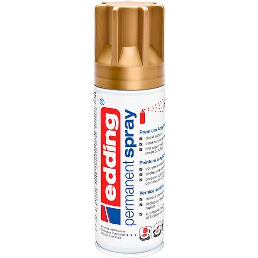 PINTURA ACRILICA EDDING PERMANENT SPRAY 200 ml ORO RICO MATE