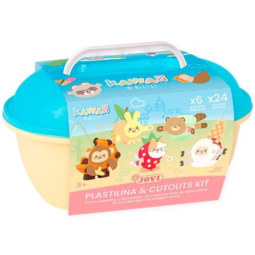PLASTILINA JOVI KAWAII COFRE (24x Plastilina 15gr + recortables)